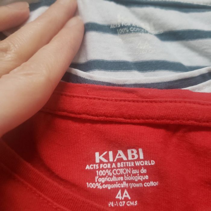 Lot 2 tee shirt manches longues 4 ans Kiabi - photo numéro 3