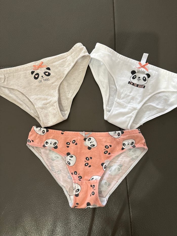Lot de 3 Culottes filles 4/5 ans Gemo