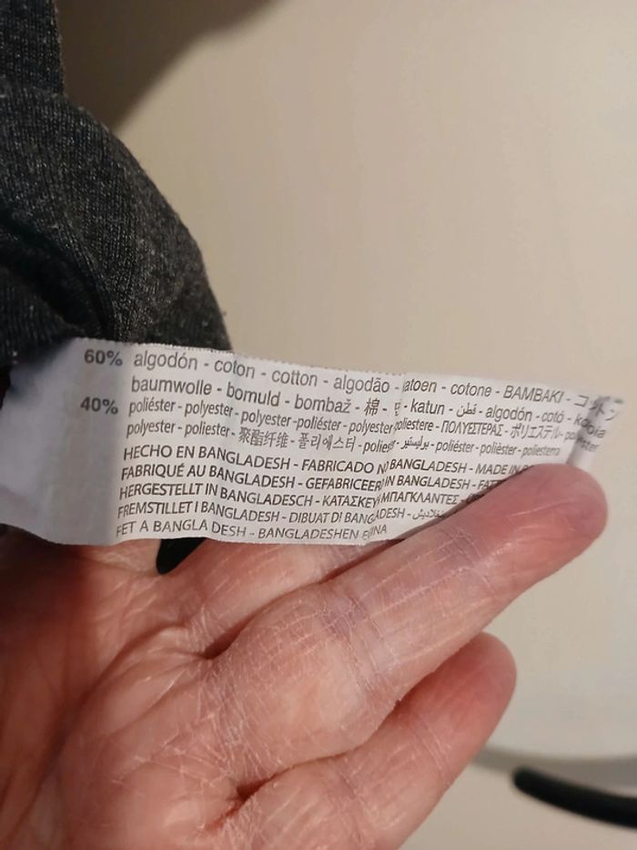 Tee-shirt femme gris anthracite - photo numéro 4