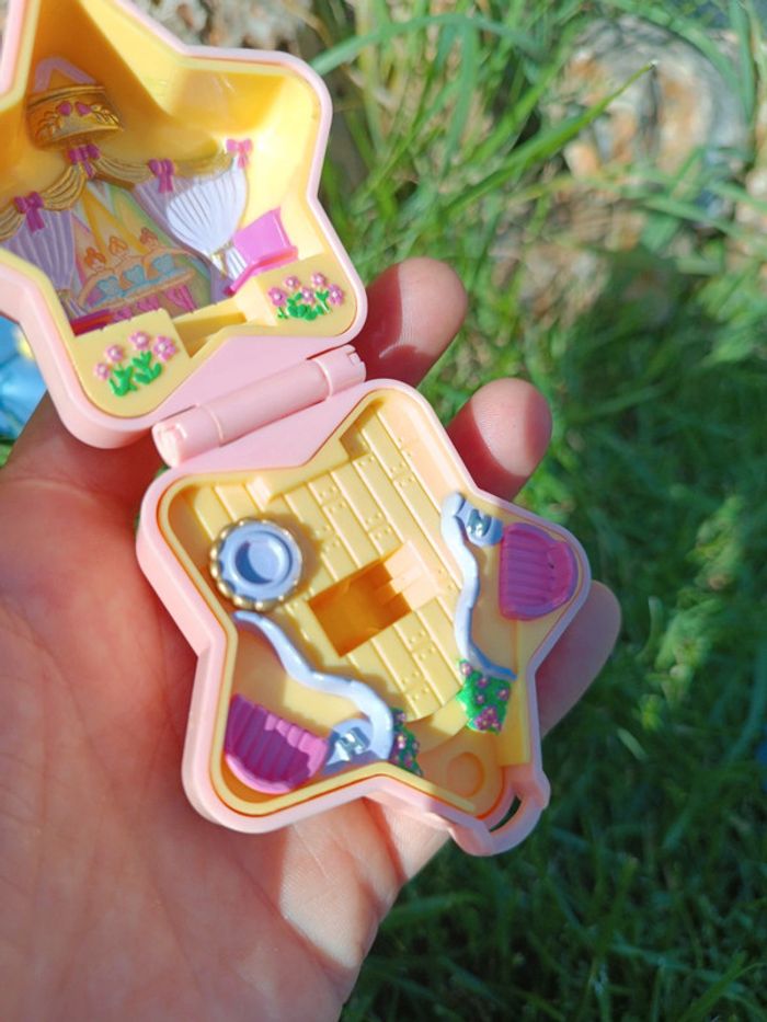 Polly pocket bluebird bague ring boîte étoile star rose saumon tiny ballerina ballerine danseuse - photo numéro 7