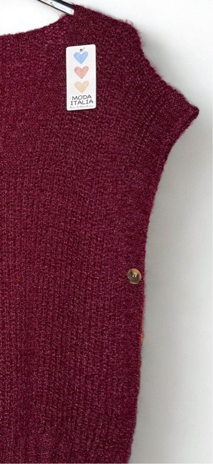 Pull sans manches doux grande taille - photo numéro 3