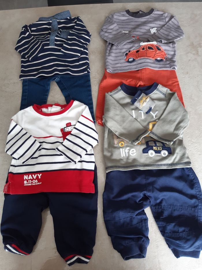 12 ensembles garcons 6 mois - photo numéro 3