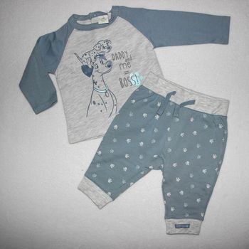 ensemble bébé 101 dalmatiens gris bleu disney