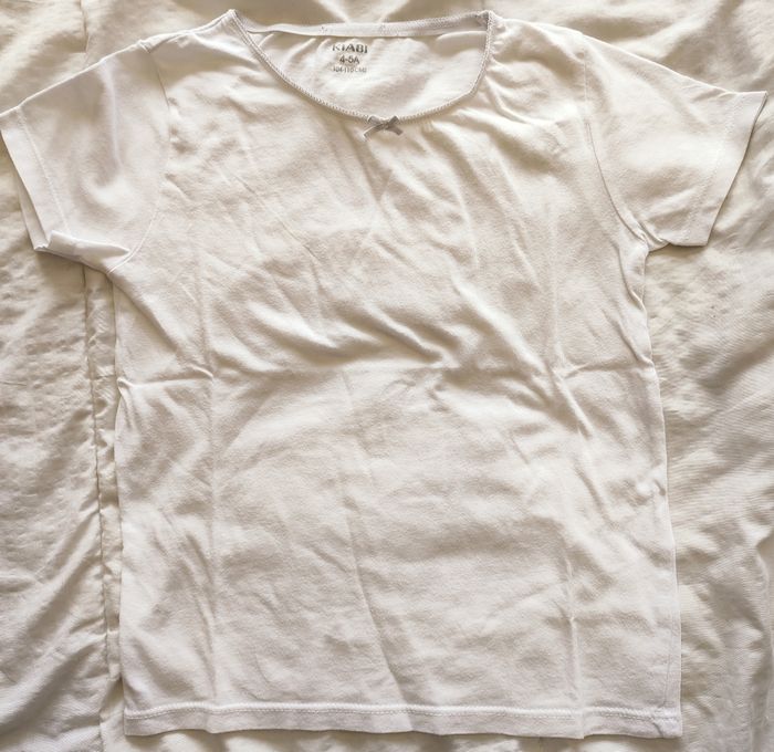 Tee-shirt blanc fille 4-5 ans / Kiabi