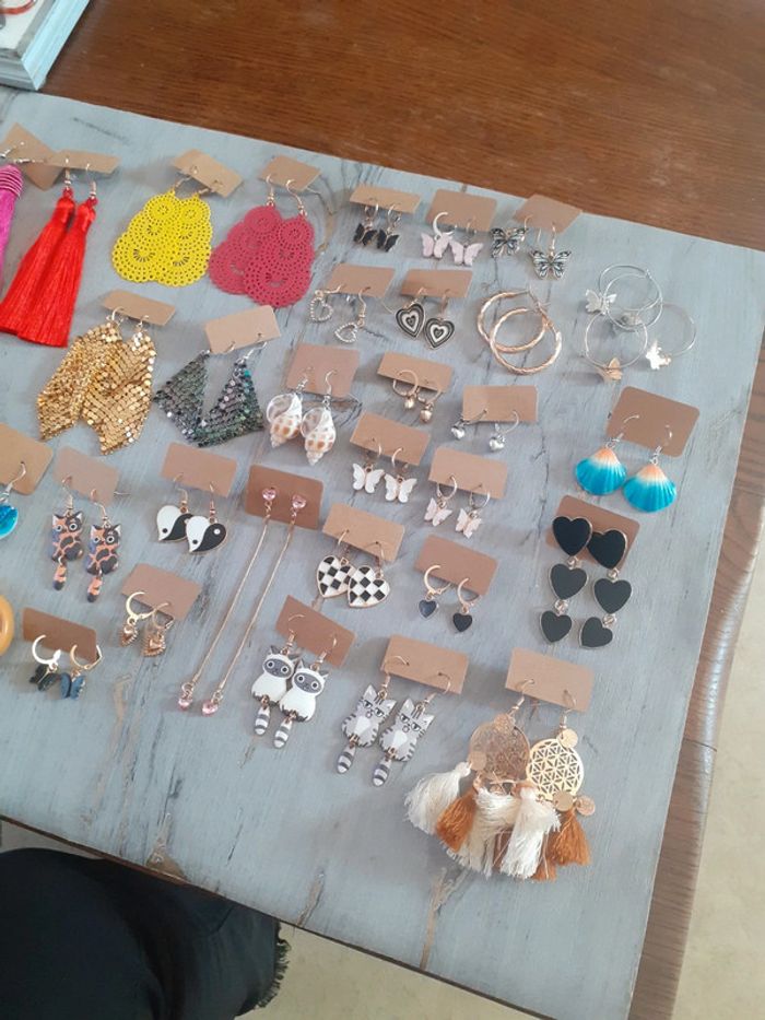 Gros lot boucles d'oreilles 39 paires - photo numéro 3