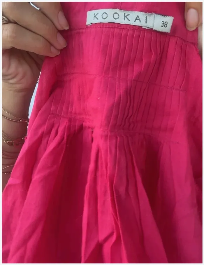 Blouse Kookai rose fuchsia 38 épaules dénudées - photo numéro 3