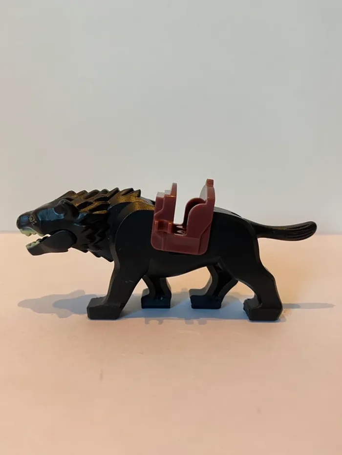 Figurine type lego Warg noir. le seigneur des anneaux/Hobbit - photo numéro 2
