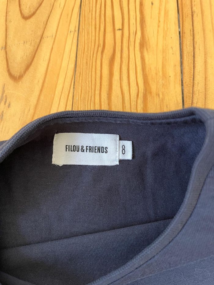 Tee-shirt marine Filou and Friends 8 ans - photo numéro 5