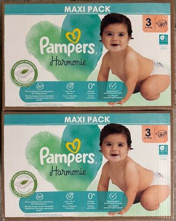 Pampers Harmonie  taille 3  Maxi Pack 87