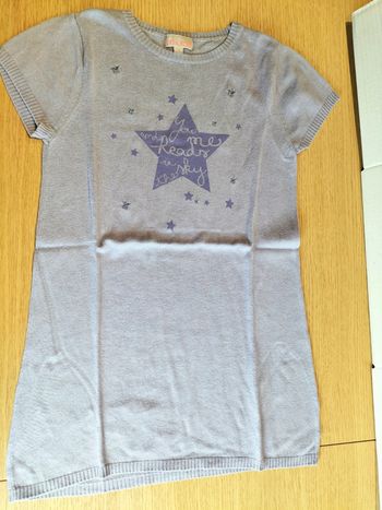 Pull tunique - manches courtes - Lisa rose - 10 ans