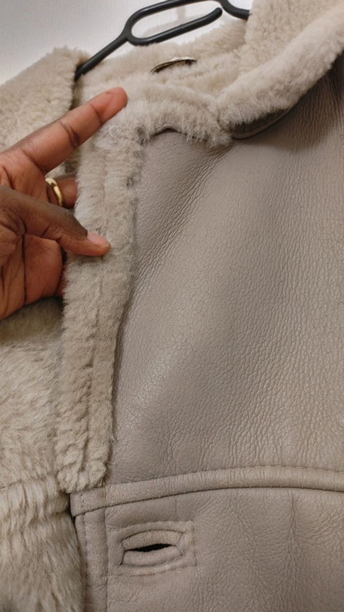 Manteau pour homme mouton retourné sheepskin Shearling - photo numéro 8