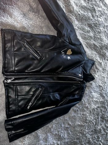 Veste cuire fille