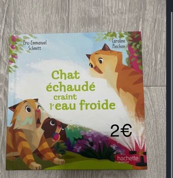 Livre « Chat échaudé craint l’eau froide » - très bon état 