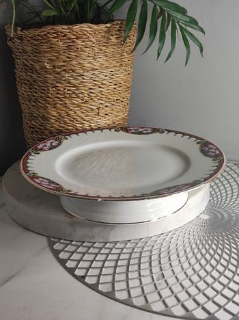 Plat à gâteau porcelaine