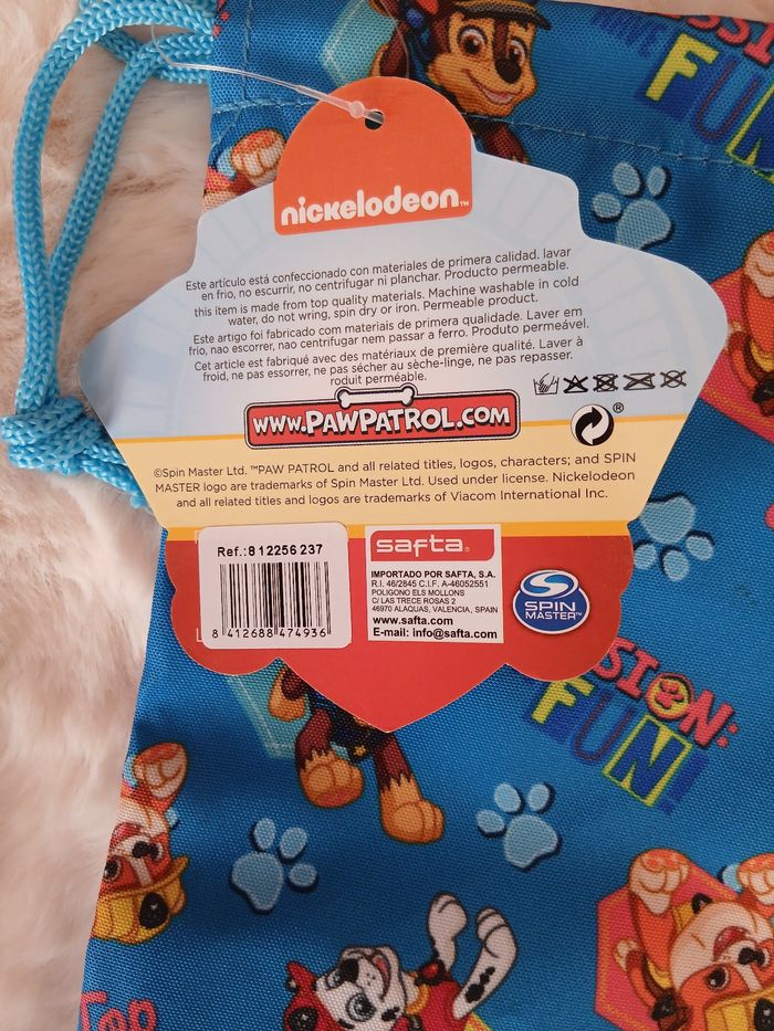 Neuf/Pat Patrouille: Sac pour goûter ou autre+ Boule métal à  garnir. - photo numéro 4