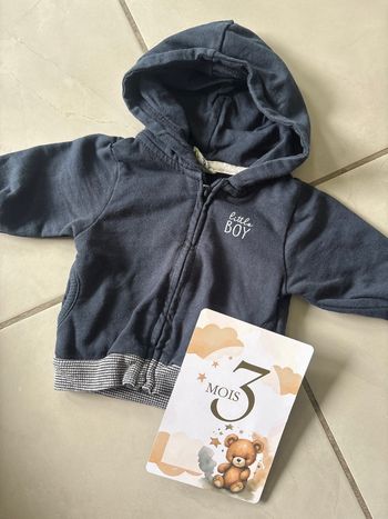 Veste zip 3 mois