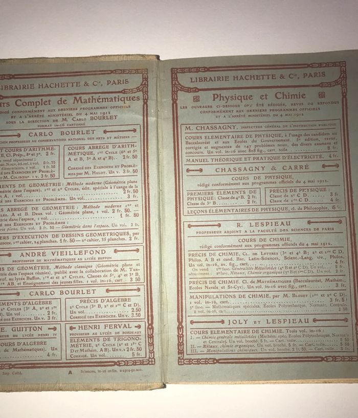 Précis de chimie 1914 Lespieau - photo numéro 4