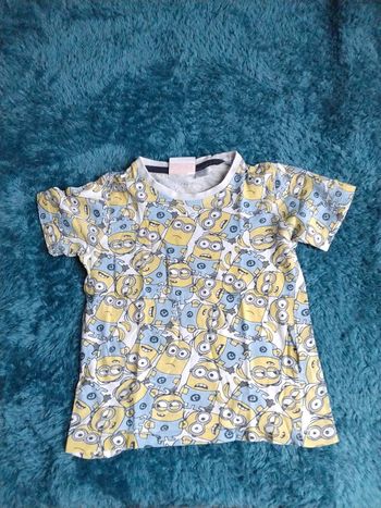 Tee shirt manche courte Minions 2-4ans