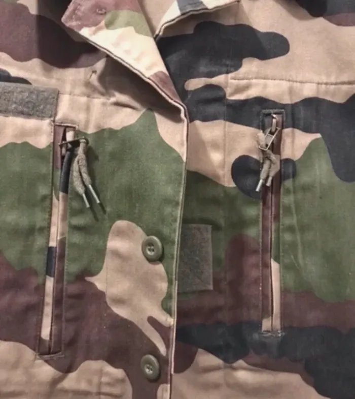 Veste unisexe militaire avec des poches sans manches noir kaki taille unique - photo numéro 3