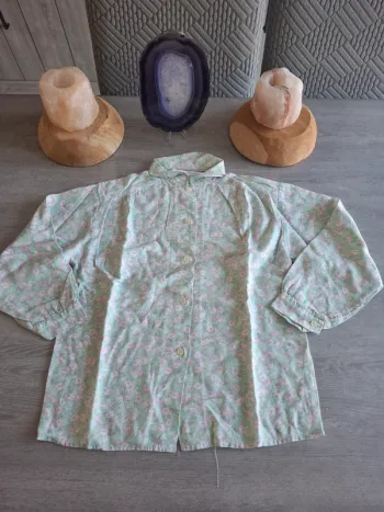 Chemise vintage fleurie taille 8 ans