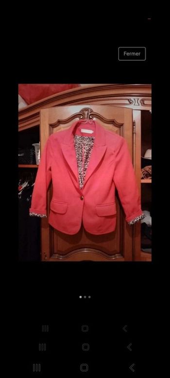 Blazer veste tailleur leopard