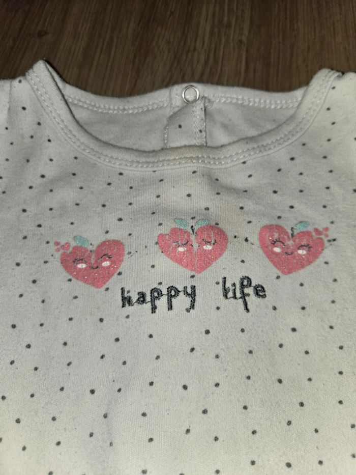 Joli pyjamas / grenouillère en coton fille 12 mois - photo numéro 3