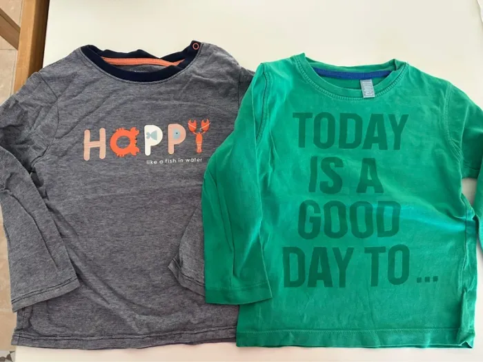 2 tee-shirts manches longues 3 ans Obaibi
