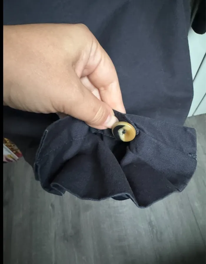 Trench bleu marine Zara fille 7/8 ans - photo numéro 12