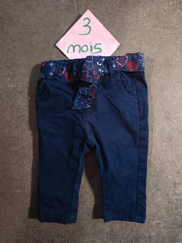 Pantalon bleu 3 mois