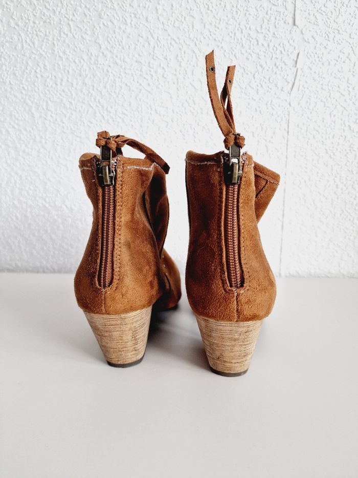 New Look - Bottines à talon - Effet suédé - 38 - Neuves ! - photo numéro 5