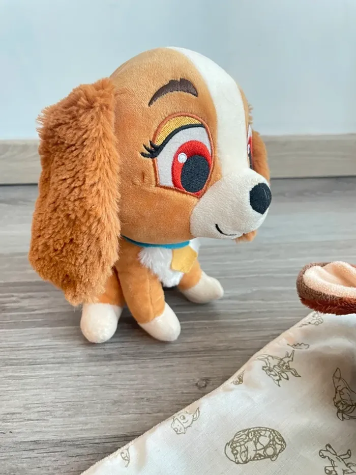 Lot 3 - Lot de deux peluches Disney Bambi & Lady - photo numéro 3