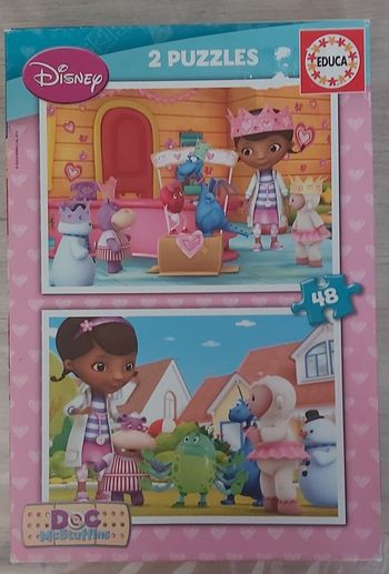 2  puzzles 48 pieces - Docteur La Peluche - Educa