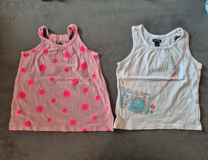 Lot T-shirts MC,  Fille 24 mois - photo numéro 3