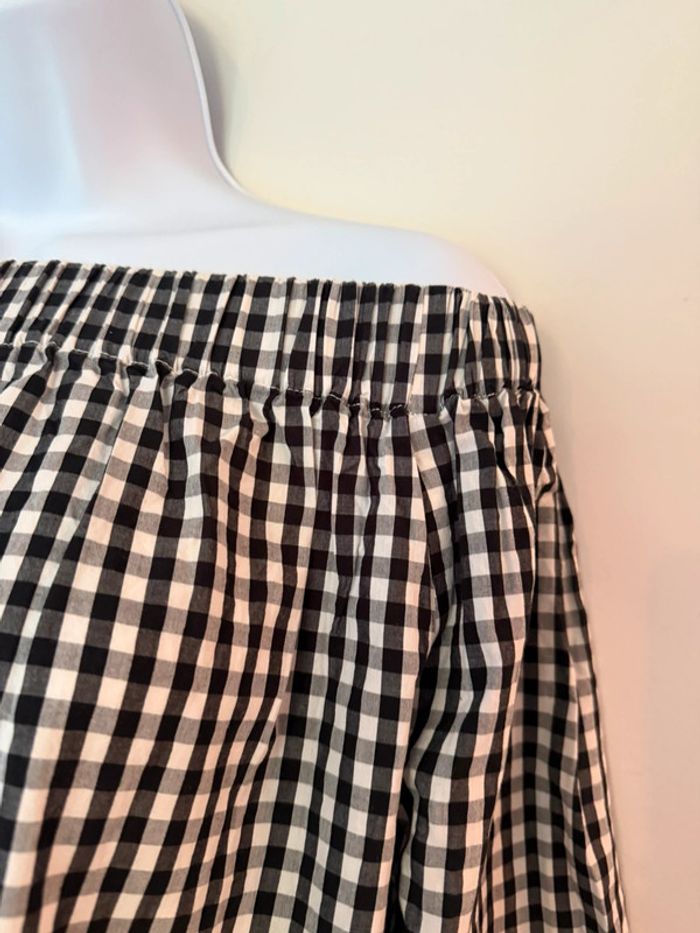 Blouse épaules dénudées Vichy Promod - photo numéro 5