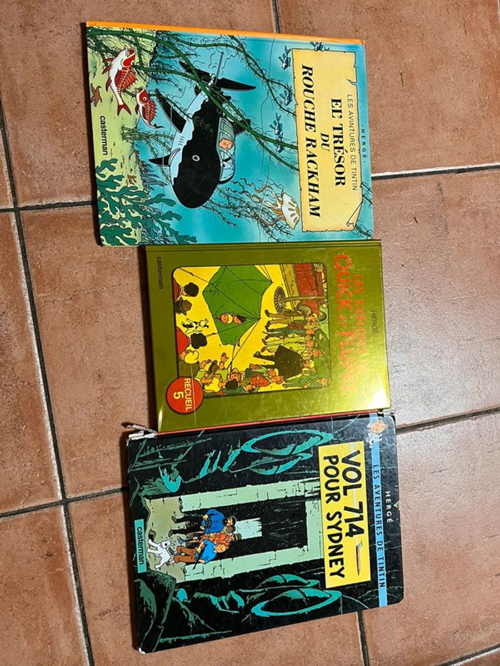 Bd lot herge tintin/quicke et flupke
