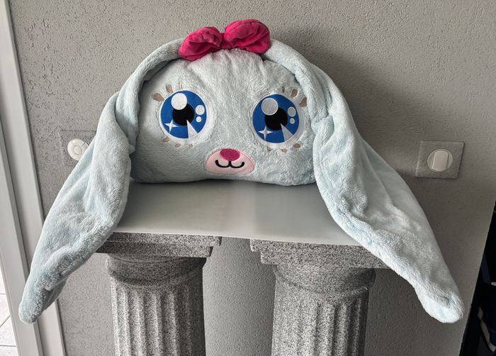 Peluche coussin tête de lapin - photo numéro 2