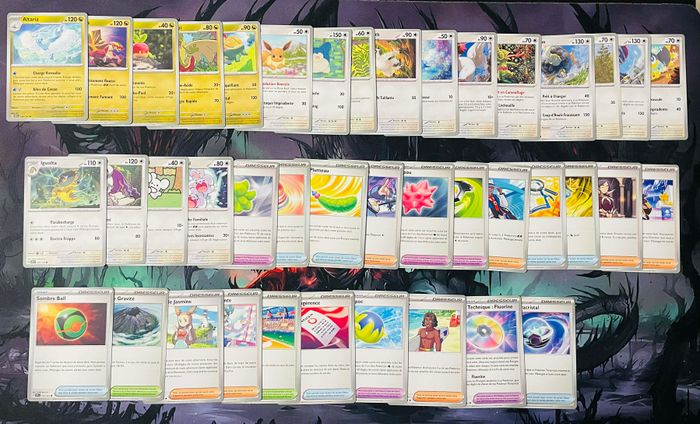 Lot de cartes 164 Pokémon Holos et Normales – Série Etincelles Déferlantes (SSP) - photo numéro 3