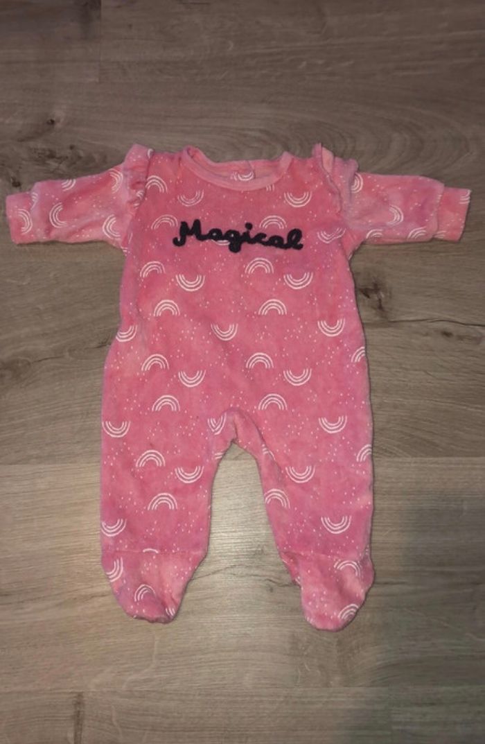 Lot de 2 grenouillères taille 1 mois - photo numéro 2