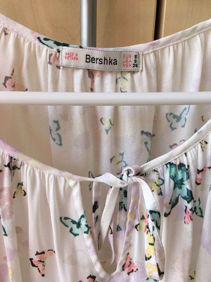 Jolie Blouse papillons Bershka T S