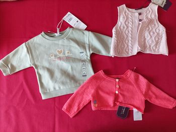lot 3 pulls/gilets 3 mois