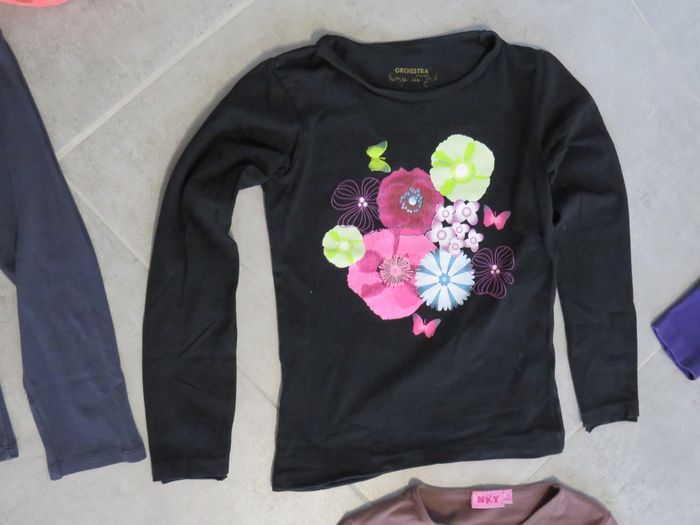 6 T-shirt fille manche Longue 10 ans - photo numéro 4