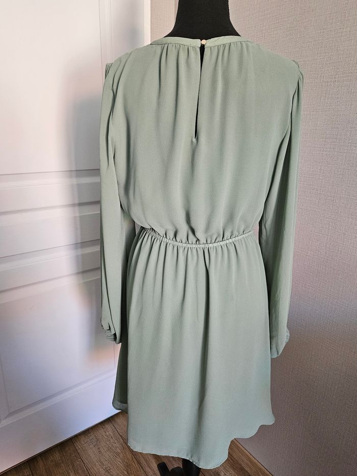 Robe manches longues vertes d'eau H&M taille 38 - photo numéro 6