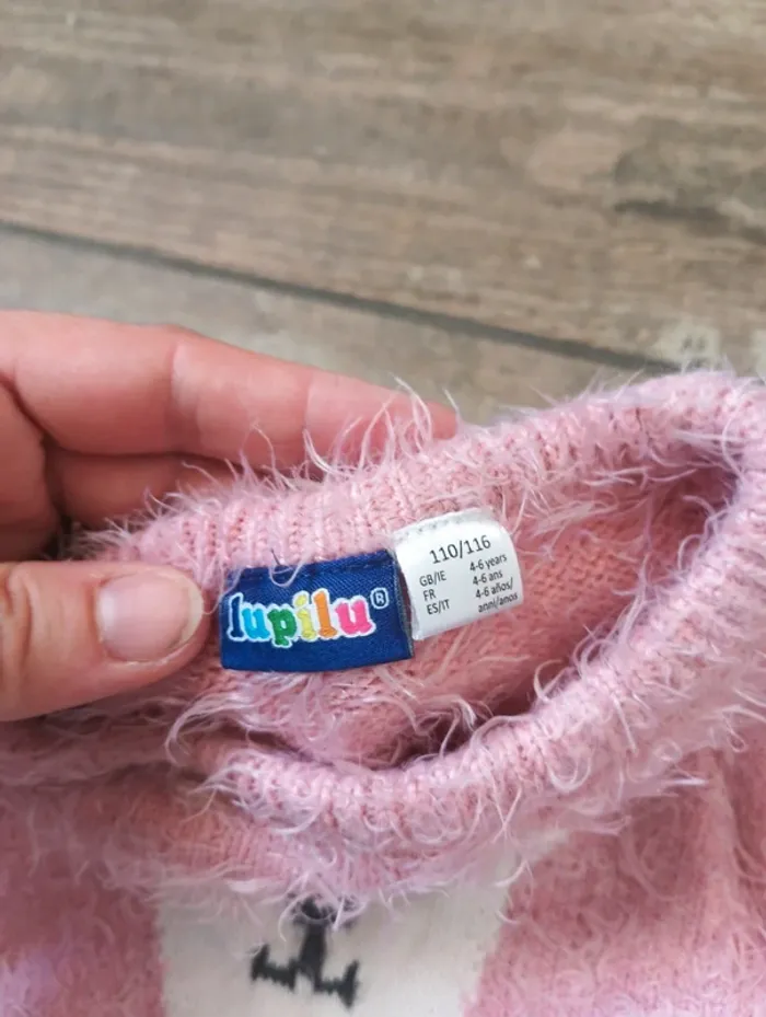 Pull pilou ours couronne Fille 4/6 ans Lupilu - photo numéro 2