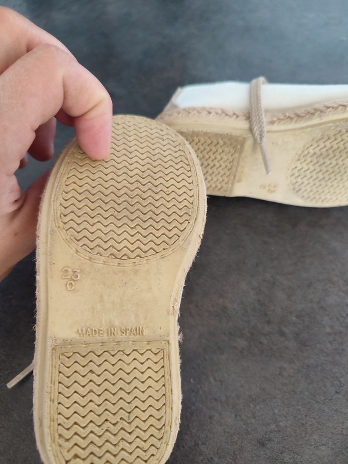 Chaussures blanches garçon 23 - photo numéro 4