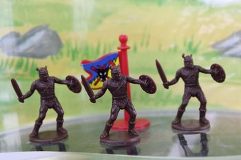 Arbaletes et catapulte lot figurines viking