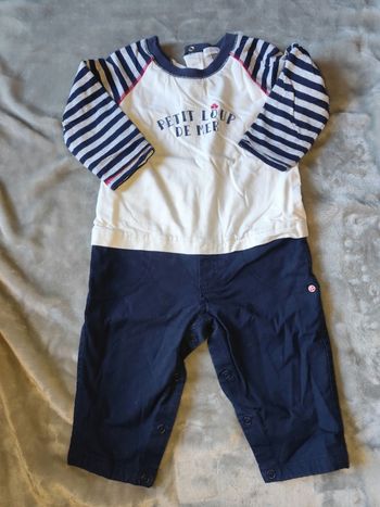 Combinaison faux deux pièces absorba 12 mois