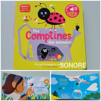 Livre sonore 🐞 Mes comptines des animaux 🕷 volume 2