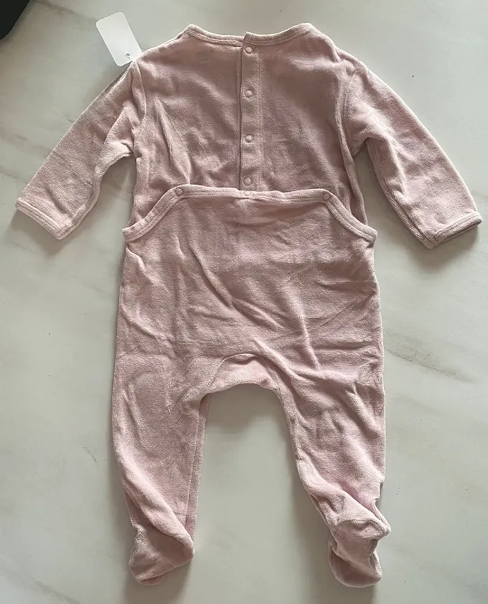 Pyjama épais violet pastel Kiabi 9 mois/69-72 cm [ref.112B070] - photo numéro 4