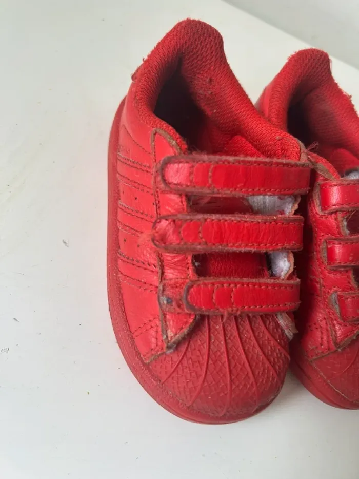 Chaussures, Adidas, rouge taille 22 1/2 - photo numéro 3