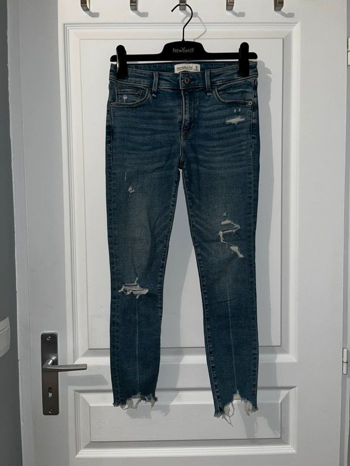 Jean déchiré bleu, taille S